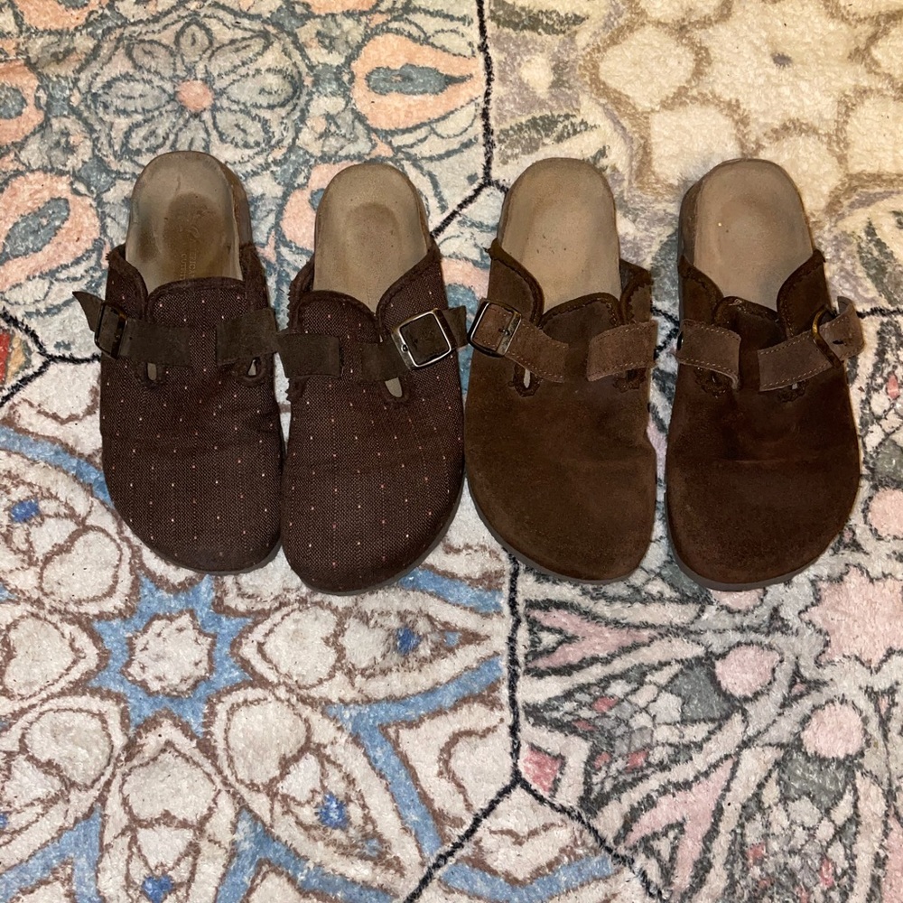 American Eagle Slip on Sandals- Size 7- (2 pair)